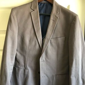 Combatant Gentleman Gray Cotton Blazer